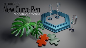 Blender 3.2 new feature, Curve Pen Practice