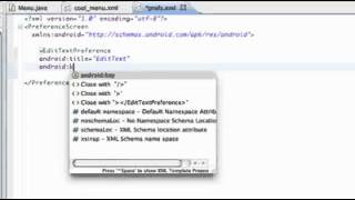 Android Application Development Tutorial   54   Setting up Preferences Wealth