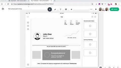 UX research, Student Lo fi wireframe
