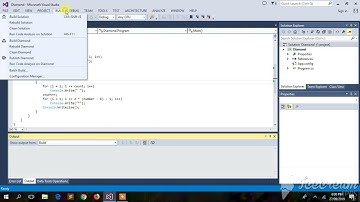 C# Program to Print a Diamond Using Nested Loop