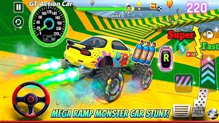 Impossible Car Mega Stunts Ramp Simulator - Mega Ramp Driving-Android Gameplay #video #car  screenshot 2