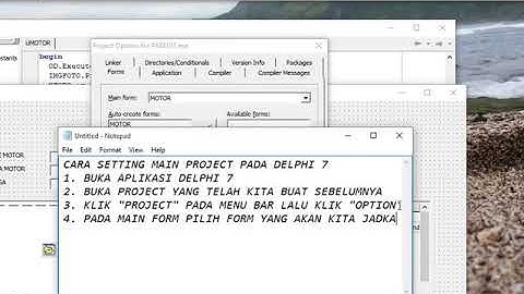CARA SETTING MAIN PROJECT DELPHI 7