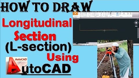 How to Draw L-Section in 1 minute using AutoCAD