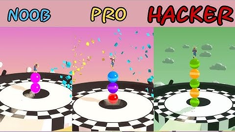 NOOB vs PRO vs HACKER in Stack Rider  ❤️ All Levels Gameplay
