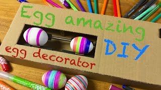 🔝💡🖍 Egg Decorator DIY Easter fun from cardboard