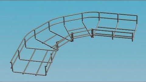 How to make a bend with a wire mesh cable tray - Siltec cable trays