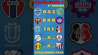 CANAL VAMOS DE QUIZ - BRASILEIRÃO 2026 - SÉRIE C - 3 JOGOS REALIZADOS OITAVA RODADA TERCEIRONA