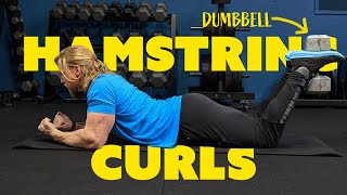 Dumbbell Hamstring Curls Exercise Tutorial | Huge Hamstrings With One Simple Movement