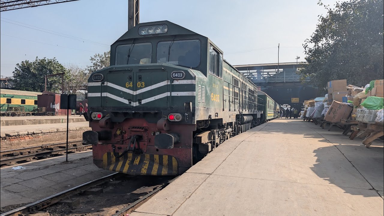 Live view from Locomotive Cab train journey from Train driver cab front view