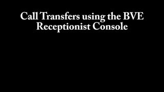 BVE Reception ConsoleTutorial