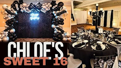 Sweet 16 balloon Decor| Birthday Backdrop ideas| Masquerade party #birthday #birthdayideas #balloons