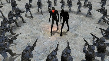 SCP-106 VS 100 SCP GUARD!! Garrys Mod Sandbox