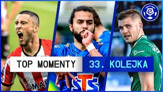 TOP MOMENTY 33. kolejki | Ekstraklasa | 2021/22 [Komentarz]