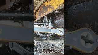 Extreme Torque! Removing Stuck Excavator Slew Ring Bolts #shorts #mechanic