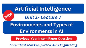 sppu ai unit 1 | Types of environments