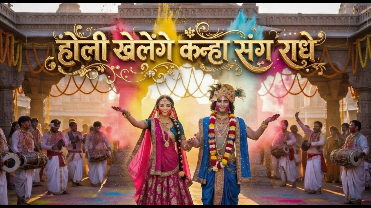 Braj Ki Holi || Radhe Krishna Holi Song  🌈🙏 || #radha #kishan #holi #holispecial @PrabhuLeelaTV