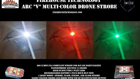 Best Rated Firehouse Technology Arc "V" Multi Color Drone Strobe Light