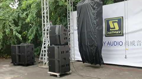 Single 15 inch Sound System Line Array Speaker Outdoor Test