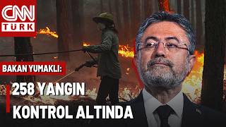 Orman Yangınlarında Son Durum! Bakan İbrahim Yumaklı Rakamları Paylaştı