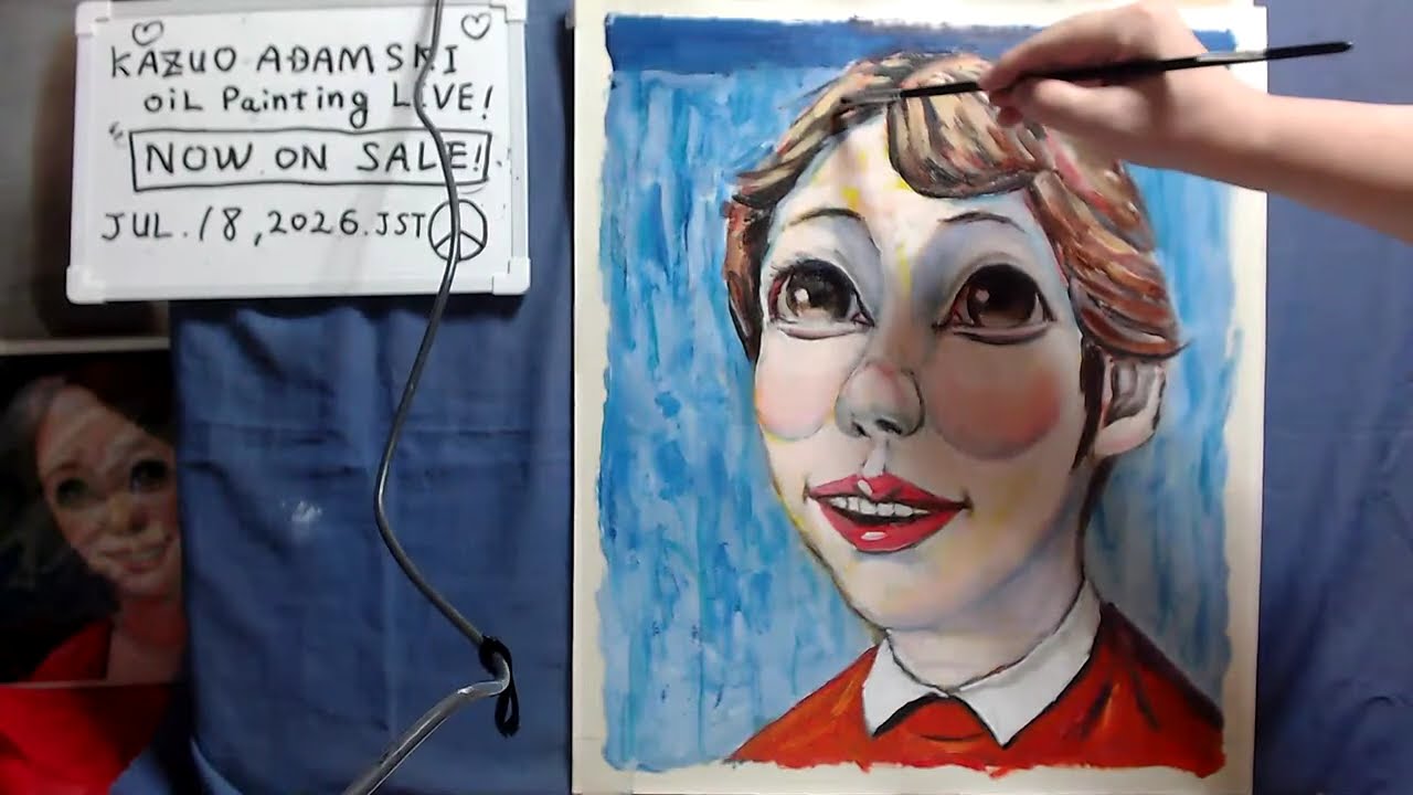 現代の洋画 25 GRAPHIC OIL PAINTING NOW Oil painting portrait day 3 op1718-3 [LIVE]-- 