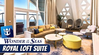 Wonder of the Seas | Royal Loft Suite Full Walkthrough Tour & Review 4K | Royal Caribbean