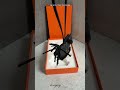 Alist Colleczioni | Hermès Horse Charm Rodeo Robeo Plush PM Noir Lambskin Wool Yellow Gold Plated