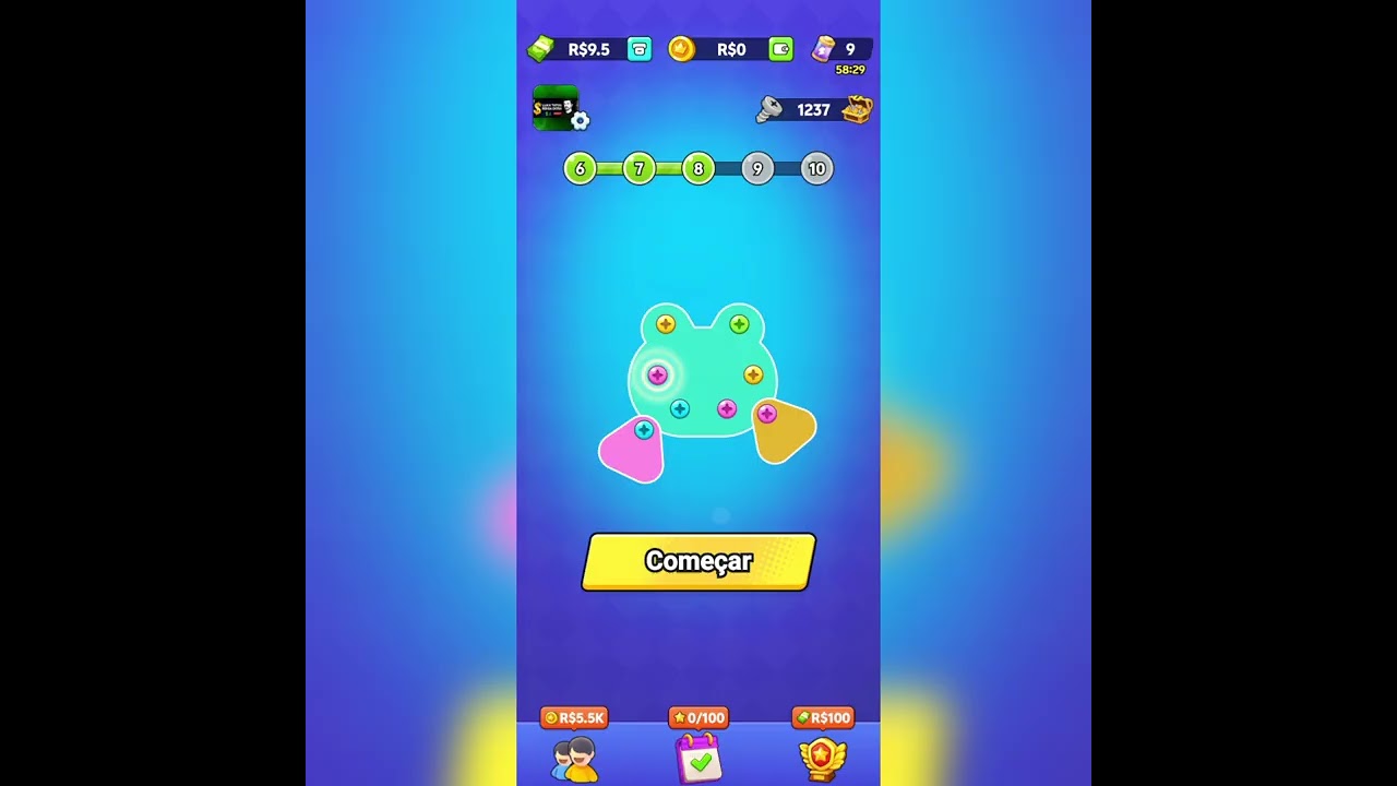 LUCKY UNSCREW - LANÇOU! NOVO APP DE JOGO PARA GANHAR DINHEIRO RÁPIDO NO PIX SEM INVESTIR 100% GRÁTIS