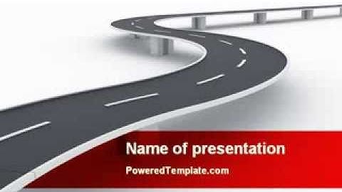 Road Overpass PowerPoint Template by PoweredTemplate.com