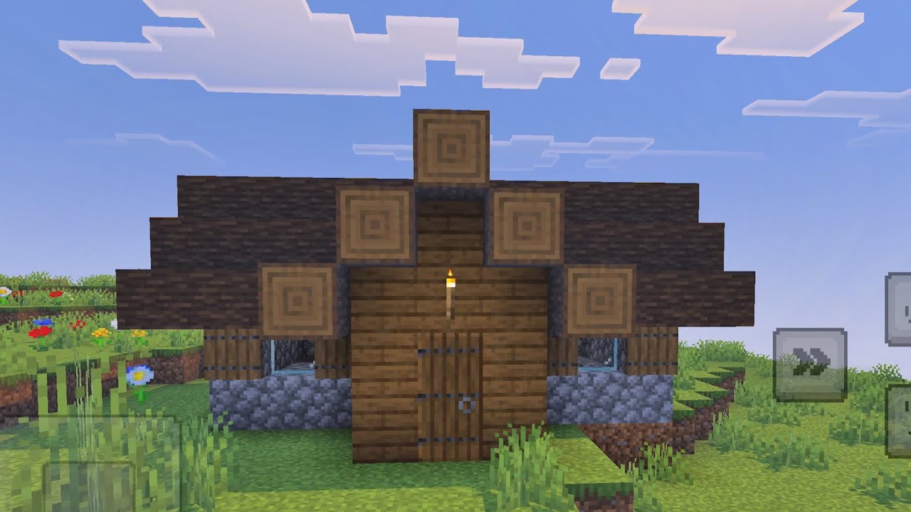 How to build a Minecraft taiga village tool smith house - YouTube