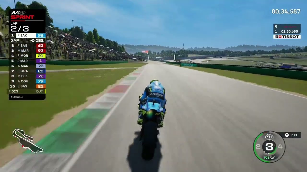 ITALLIANGP MUGELLO CIRCUIT | DUEL VS PECO63 #Motogp #Motogp25gameplya #Raceday #sprintracemotogp 