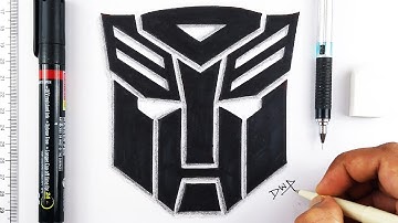How To Draw Transformers Logo Symbol Step by Step