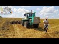Дискование почвы на т-150к после уборки пшеницы /Moldova