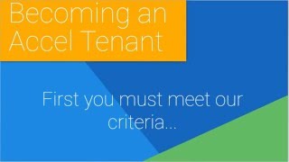 Becoming an Accel Tenant