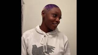DIY Blonde To Purple Rage  #DIYDye #purplerage116 #Bleachhair #baldfade #bleachhair