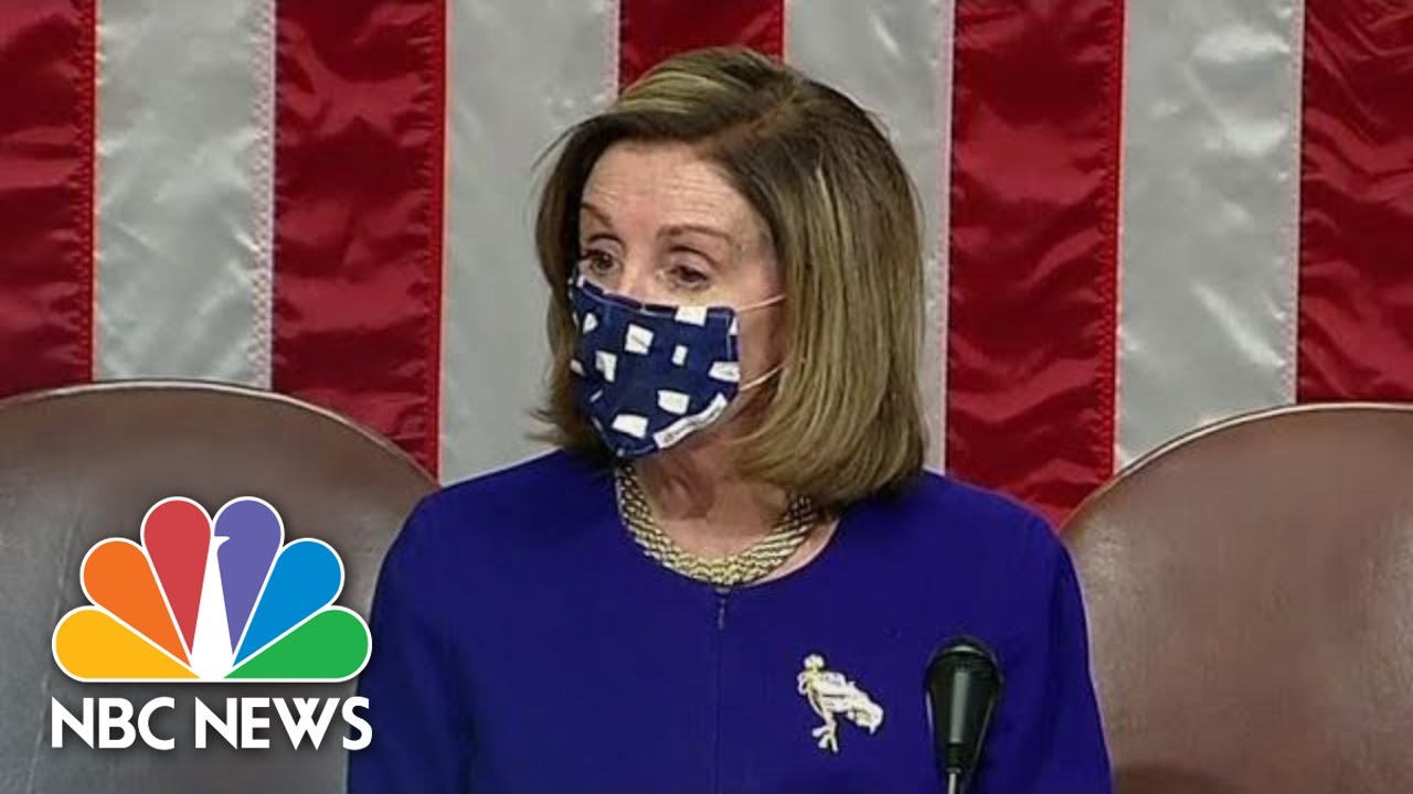 Nancy Pelosi Speaks After House Resumes Vote Count After Riots At U.S. Capitol | NBC News