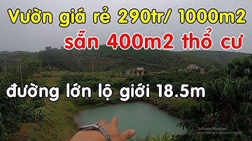 Bán 6.7 sào đất vườn có 400m2 thổ cư, mặt đường lớn giá còn rẻ để đầu tư nghỉ dưỡng tại Lâm Đồng