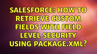 Salesforce: How to retrieve custom fields with field level security using package.xml?