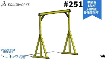 How to design Gantry Crane A-Frame(Prototype)#251| design with ajay | Crane | @DesignWithAjay