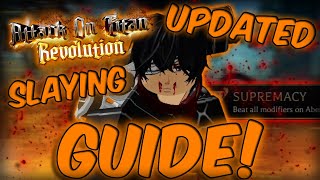 AOT Revolution UPDATED Titan Slaying GUIDE! (Hordes & Tips!) screenshot 2