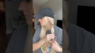 Easy hat hair idea 🫶🏼 #hairstyles #hair #hairtutorial #hairstyle #braidstyles #braids #shorts Easy hat hair idea 🫶🏼 #hairstyles #hair #hairtutorial #hairstyle #braidstyles #braids #shorts