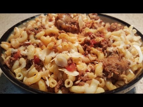 Italian sausage & ground beef pasta - YouTube