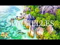 FLYING OVER SEYCHELLES (4K UHD) - Relaxing Music Along With Beautiful Nature Videos - 4K Video HD