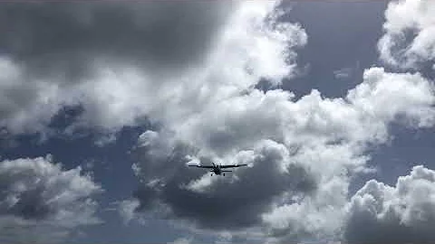 Commuter Aircraft Lands at Maho Beach