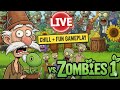 I Survived a Night in Plants vs Zombies with CRAZY Gameplay