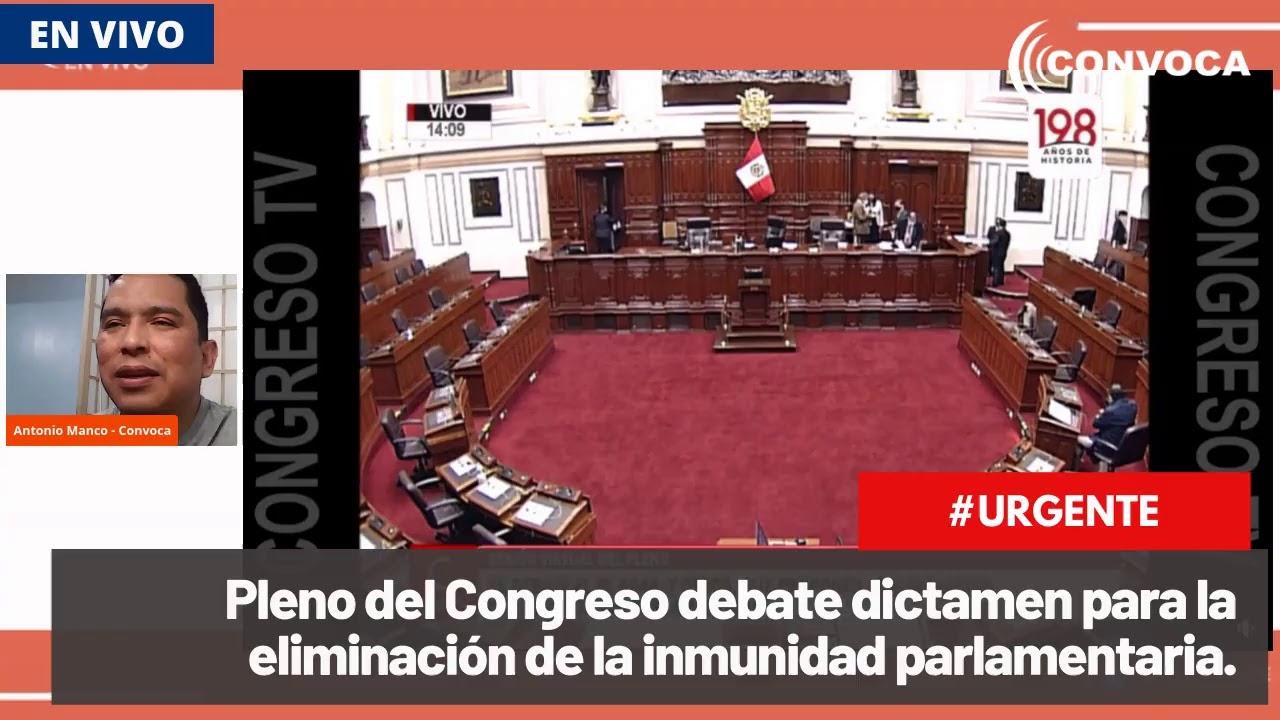 #AHORA Congreso debate proyecto de ley que elimina la inmunidad ...