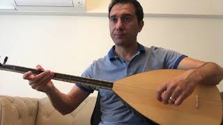 Arif Sağ - Erdal Erzincan Bağlama Metodu - Repertuar - Portakalım Tekerlendi Ders 3. Kısım