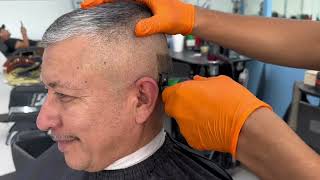 How to do a very high "0" cut with a side-swept hairstyle
