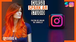 CAMBIA el COLOR de tu CABELLO | ‍? SEGMENTACIÓN de cabello | CURSO SPARK AR STUDIO