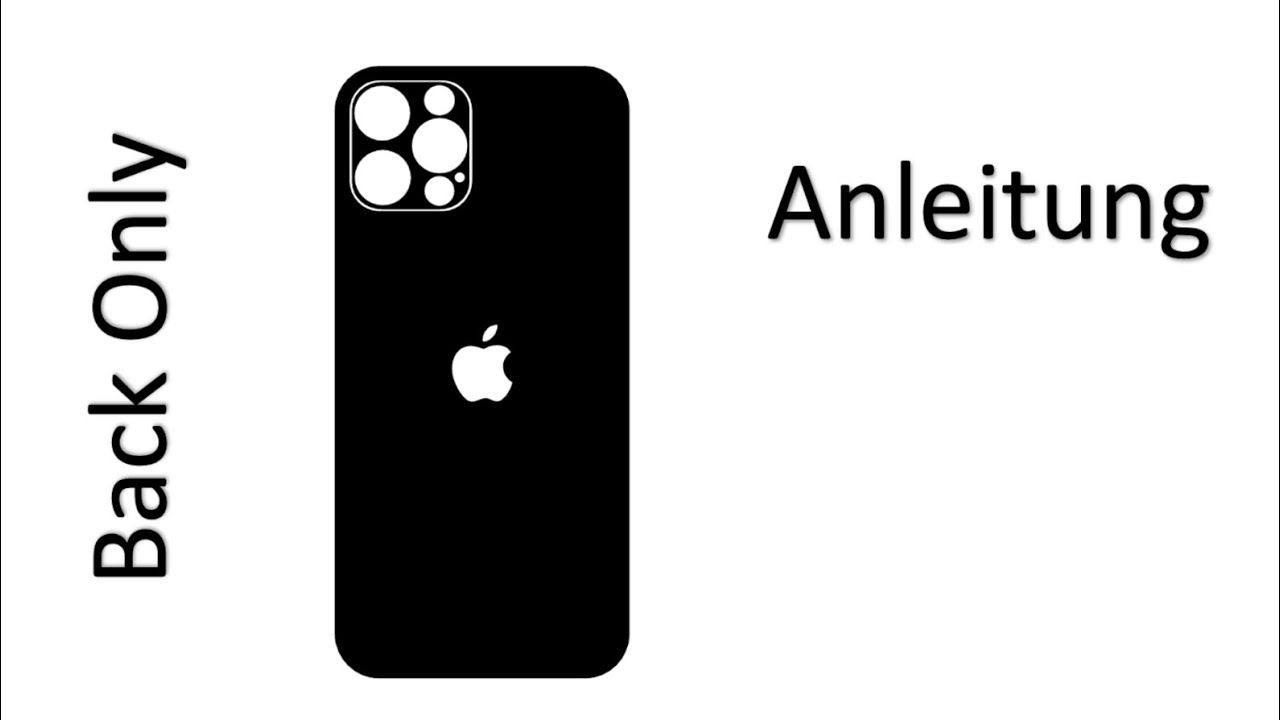 iPhone Skin Videoanleitung Back Only