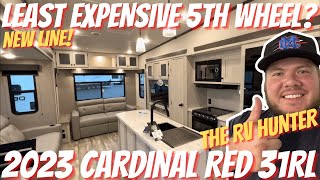 2023 Cardinal Red 31RL | Least Expensive RV Rear Living 5th Wheel